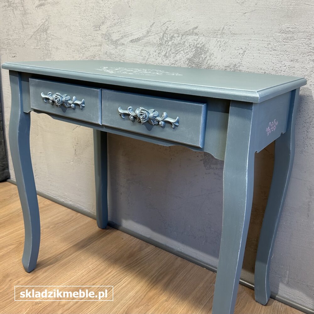 080925 KONSOLKA Z DWIEMA SZUFLADKAMI, PO METAMORFOZIE - obrazek 6