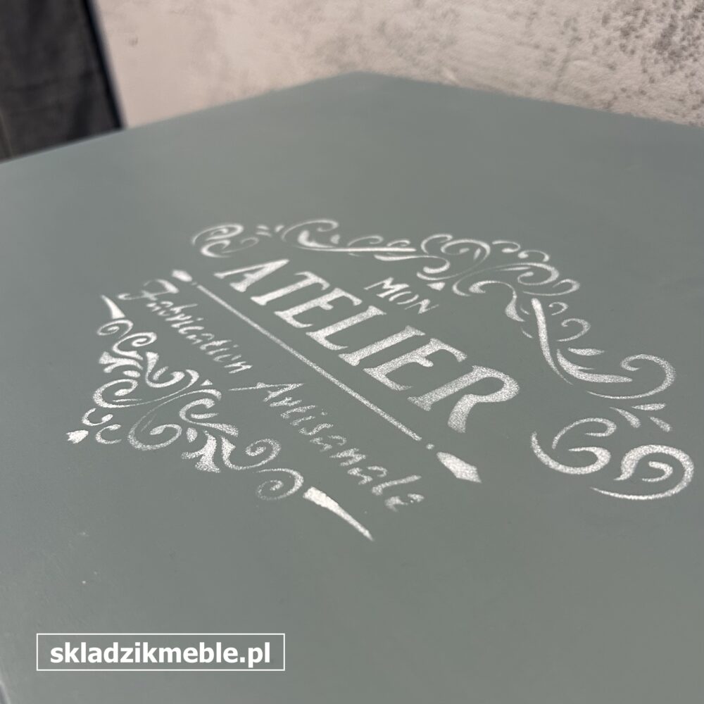 080925 KONSOLKA Z DWIEMA SZUFLADKAMI, PO METAMORFOZIE - obrazek 4
