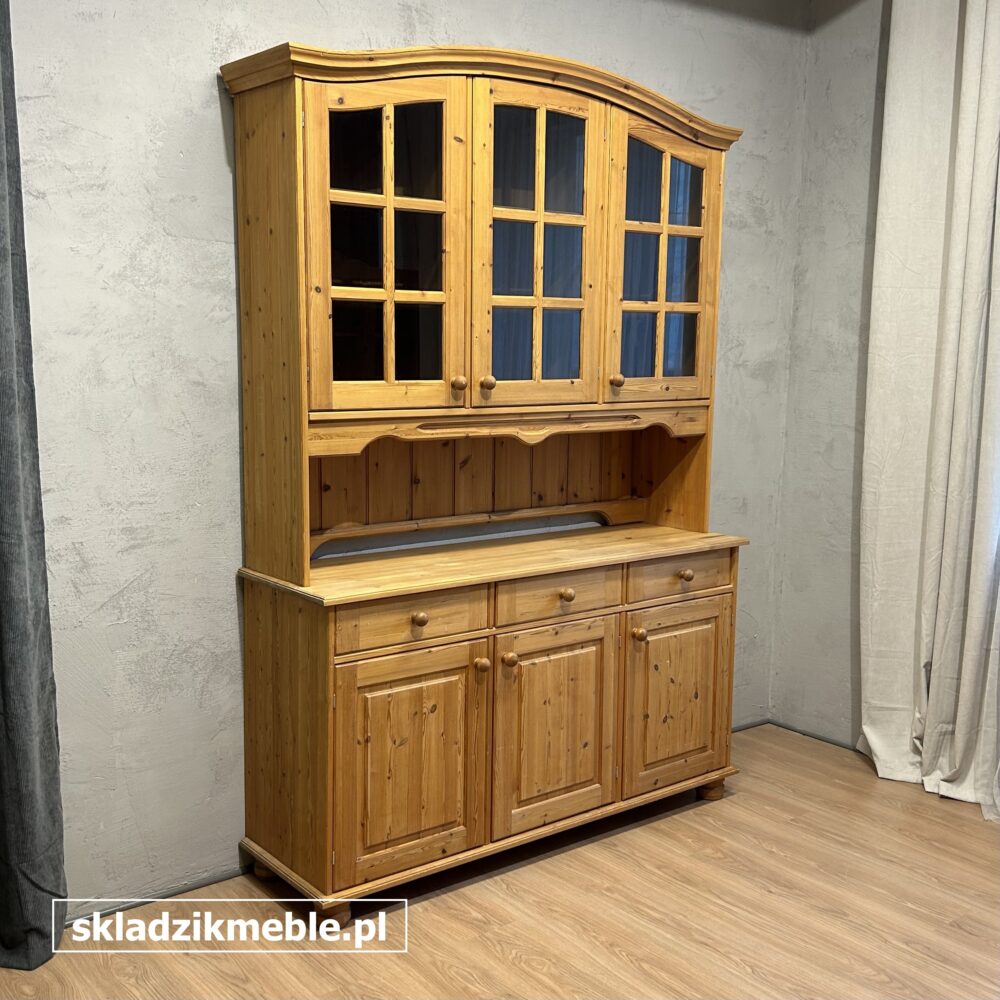 130925 SKANDYNAWSKI KREDENS SOSNOWY, WITRYNA WYSOKA 215 CM - obrazek 12