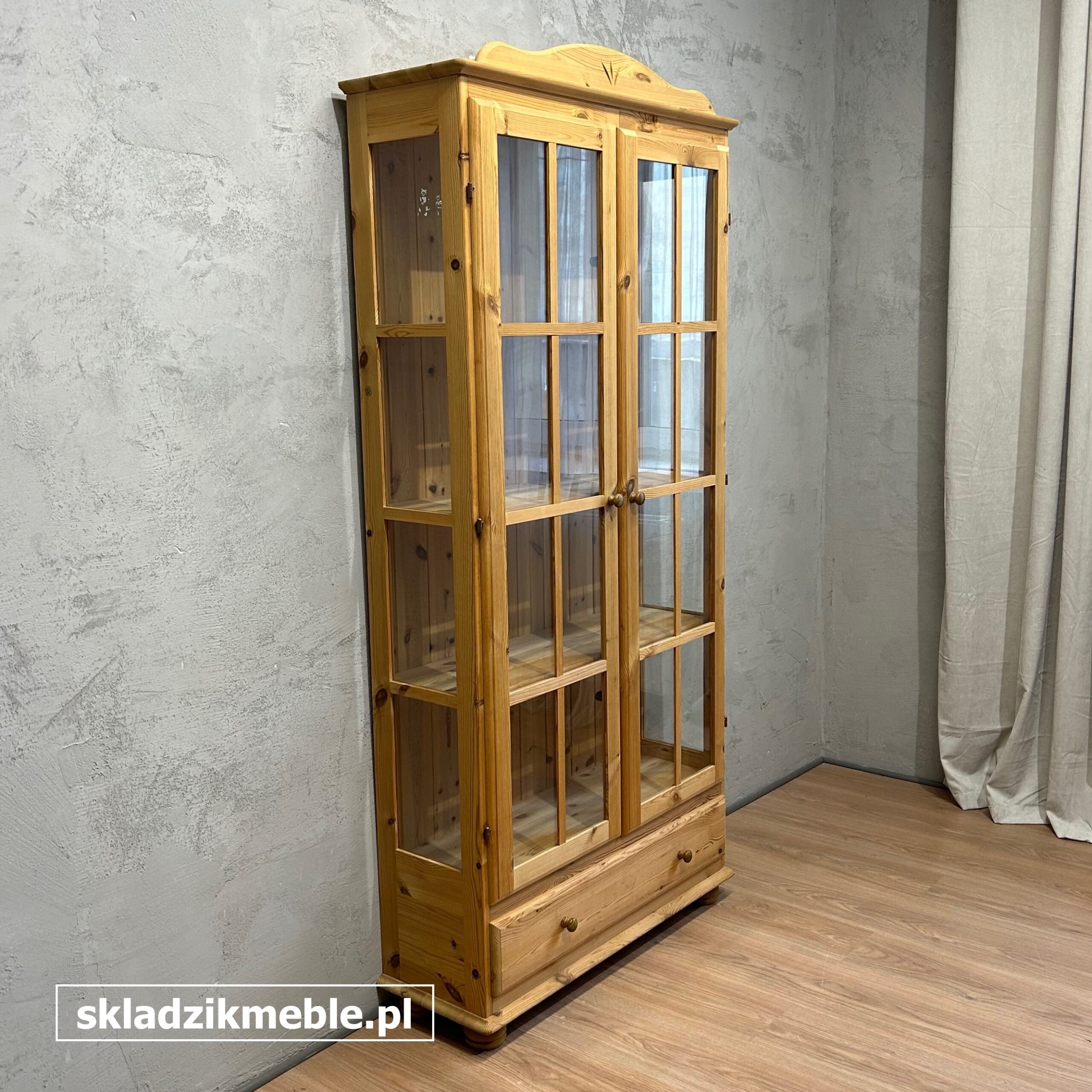 061025 WITRYNA SOSNOWA, BIBLIOTECZKA, Z JEDNĄ SZUFLADĄ - obrazek 11