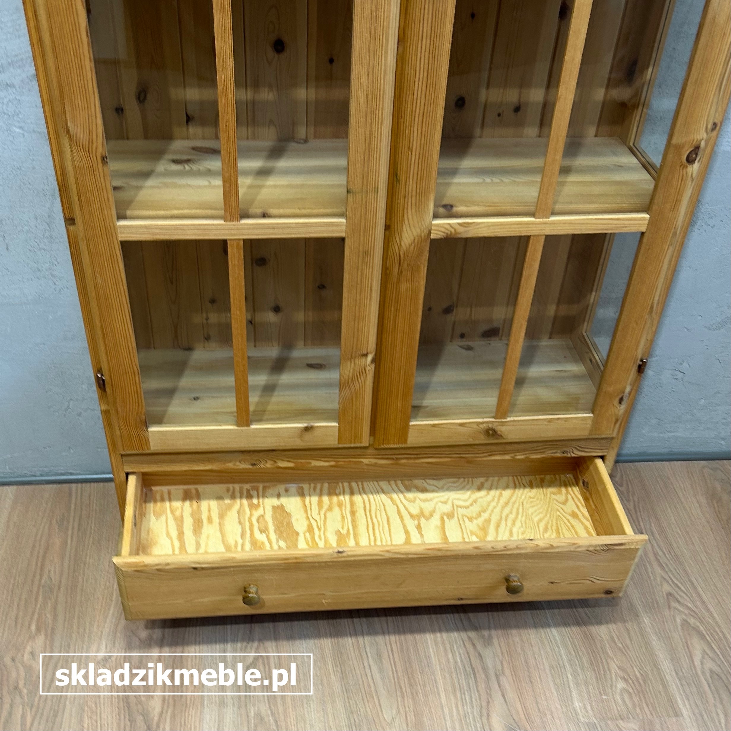 061025 WITRYNA SOSNOWA, BIBLIOTECZKA, Z JEDNĄ SZUFLADĄ - obrazek 7