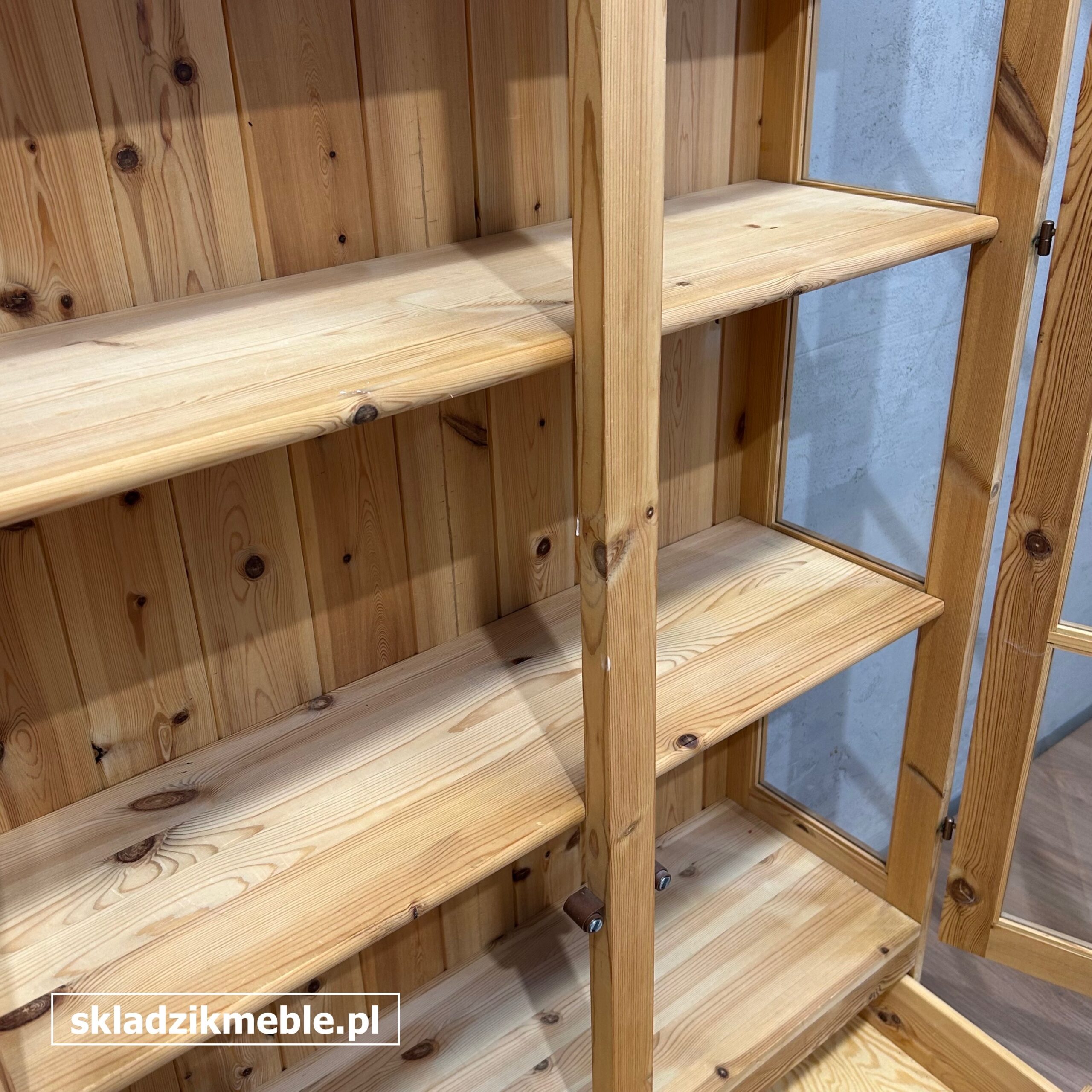 061025 WITRYNA SOSNOWA, BIBLIOTECZKA, Z JEDNĄ SZUFLADĄ - obrazek 2