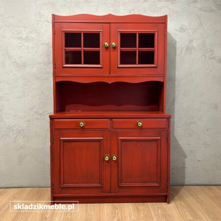 111025 SKANDYNAWSKI KREDENS W KOLORZE BURGUND