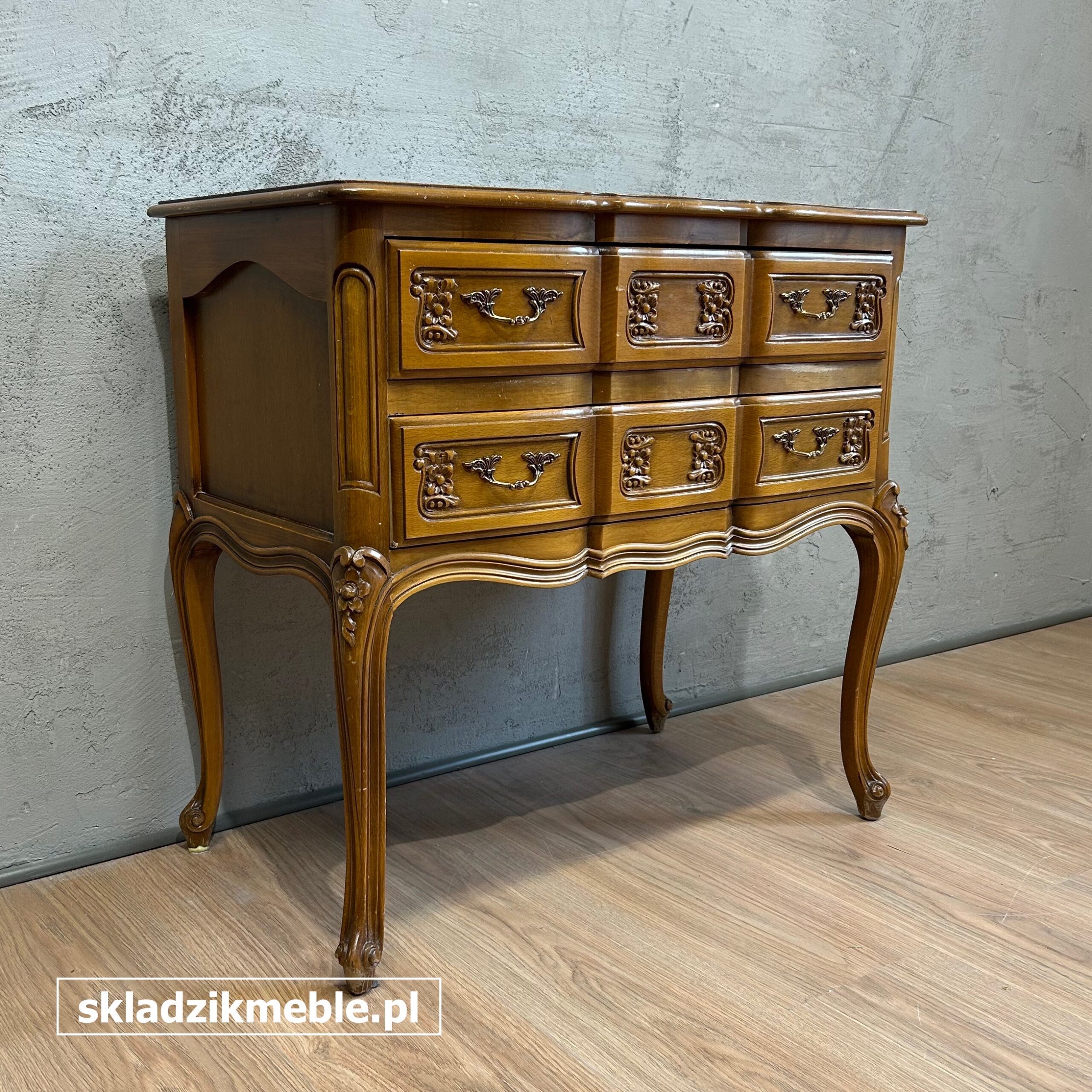 151025 KONSOLKA, KOMODA NA NÓŻKACH W STYLU LUDWIKOWSKIM - obrazek 9