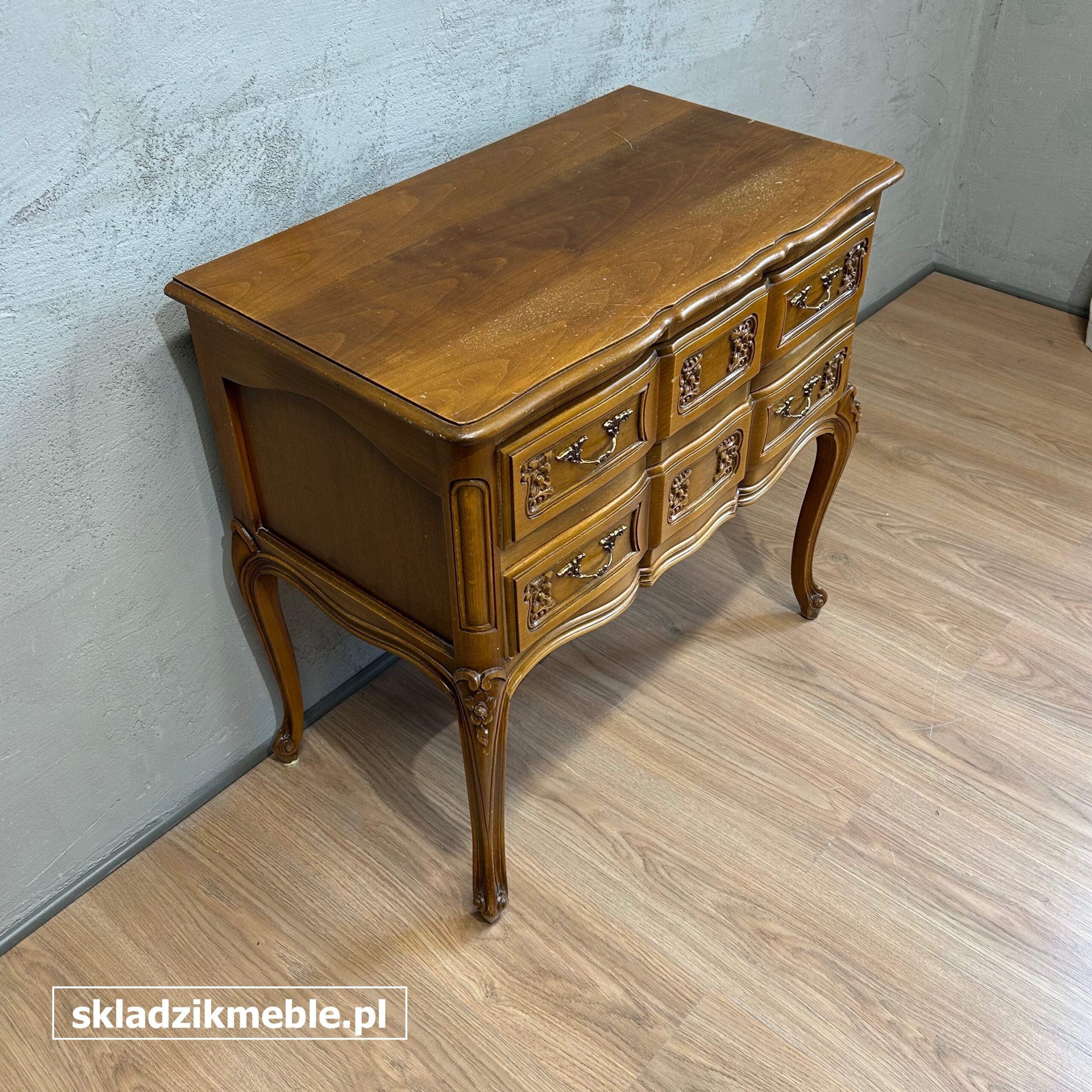 151025 KONSOLKA, KOMODA NA NÓŻKACH W STYLU LUDWIKOWSKIM - obrazek 5