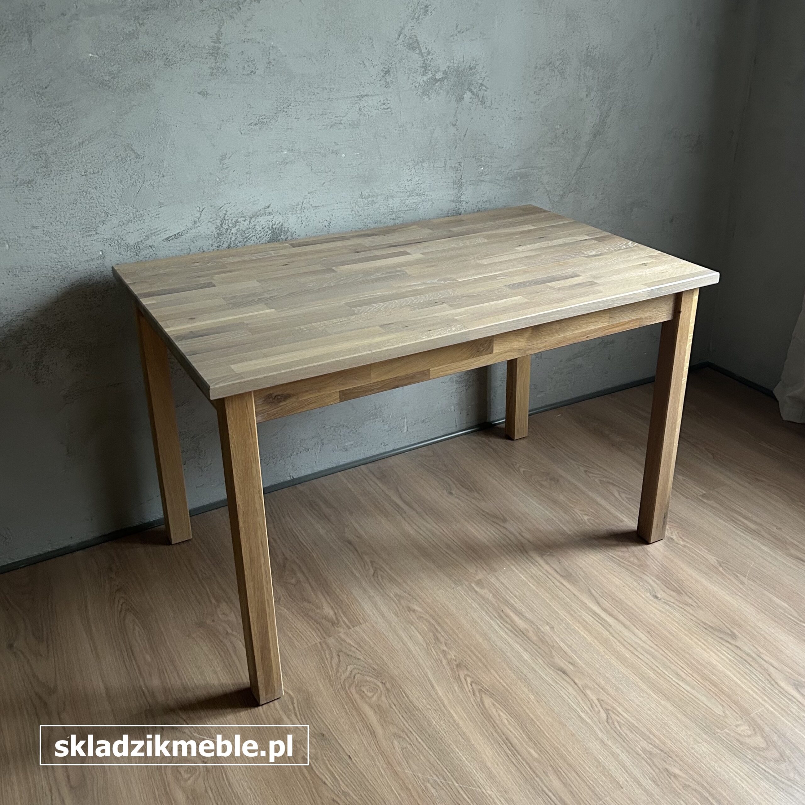 241025 STÓŁ SOSNOWY PROSTY, ODNOWIONY - obrazek 3