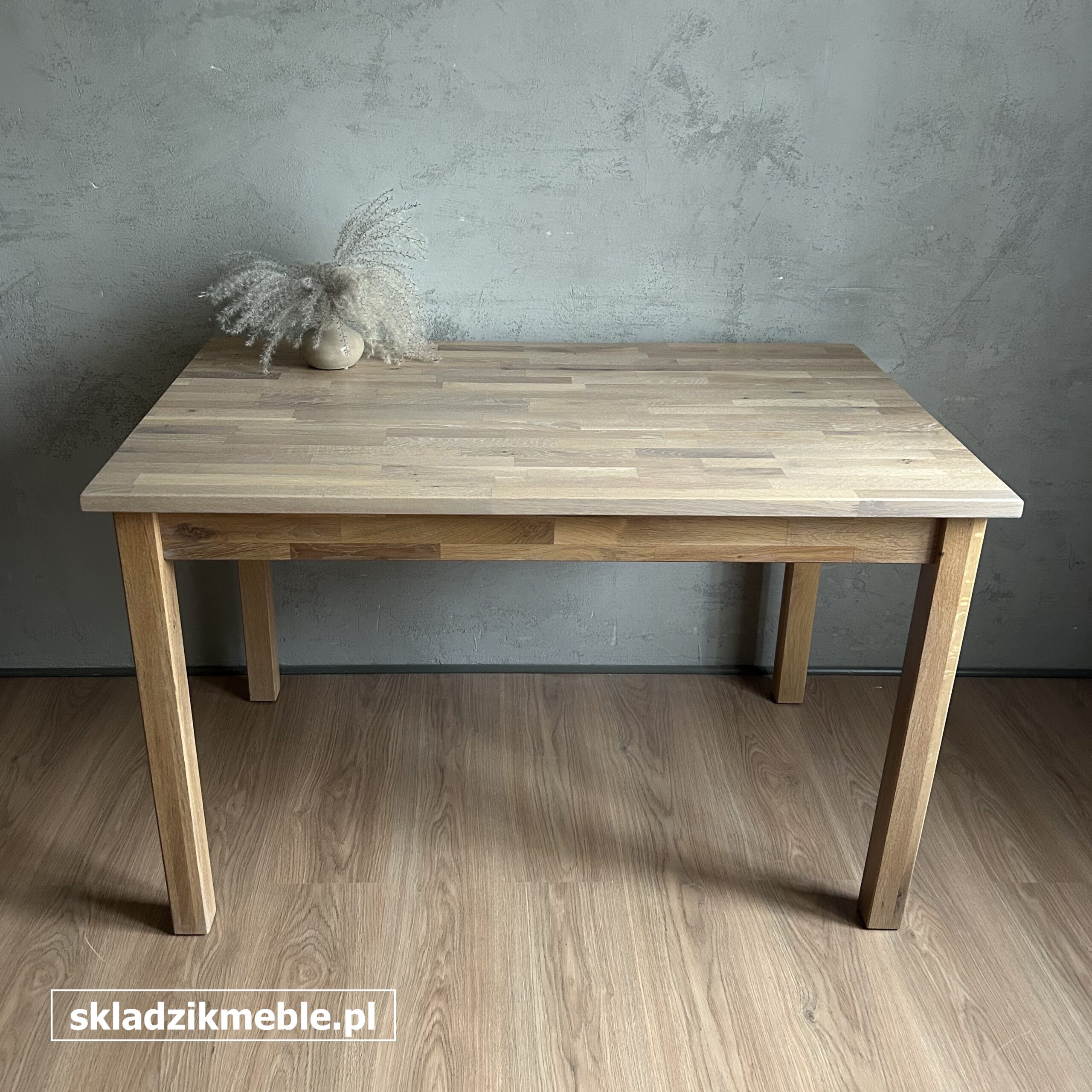 241025 STÓŁ SOSNOWY PROSTY, ODNOWIONY - obrazek 6
