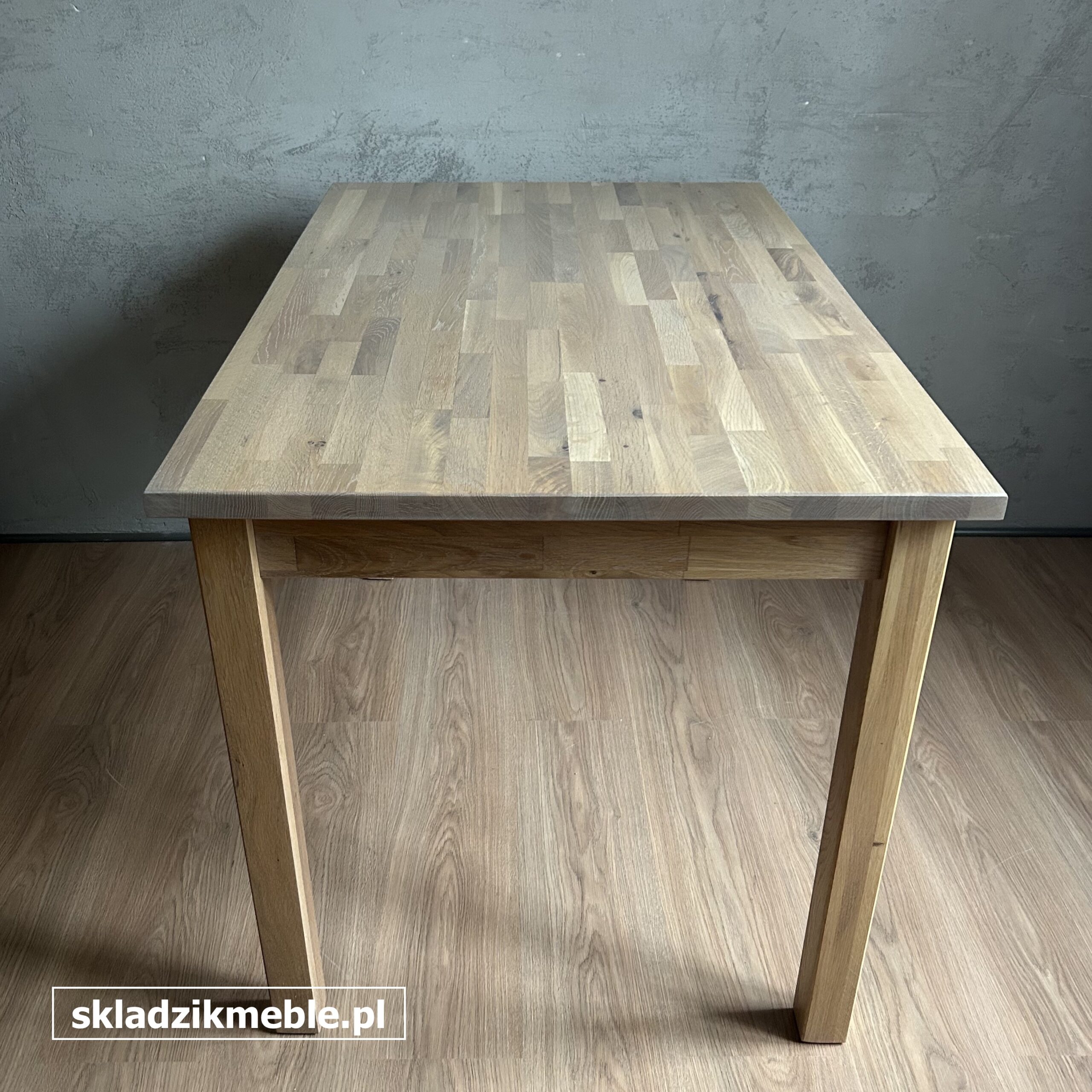 241025 STÓŁ SOSNOWY PROSTY, ODNOWIONY - obrazek 9