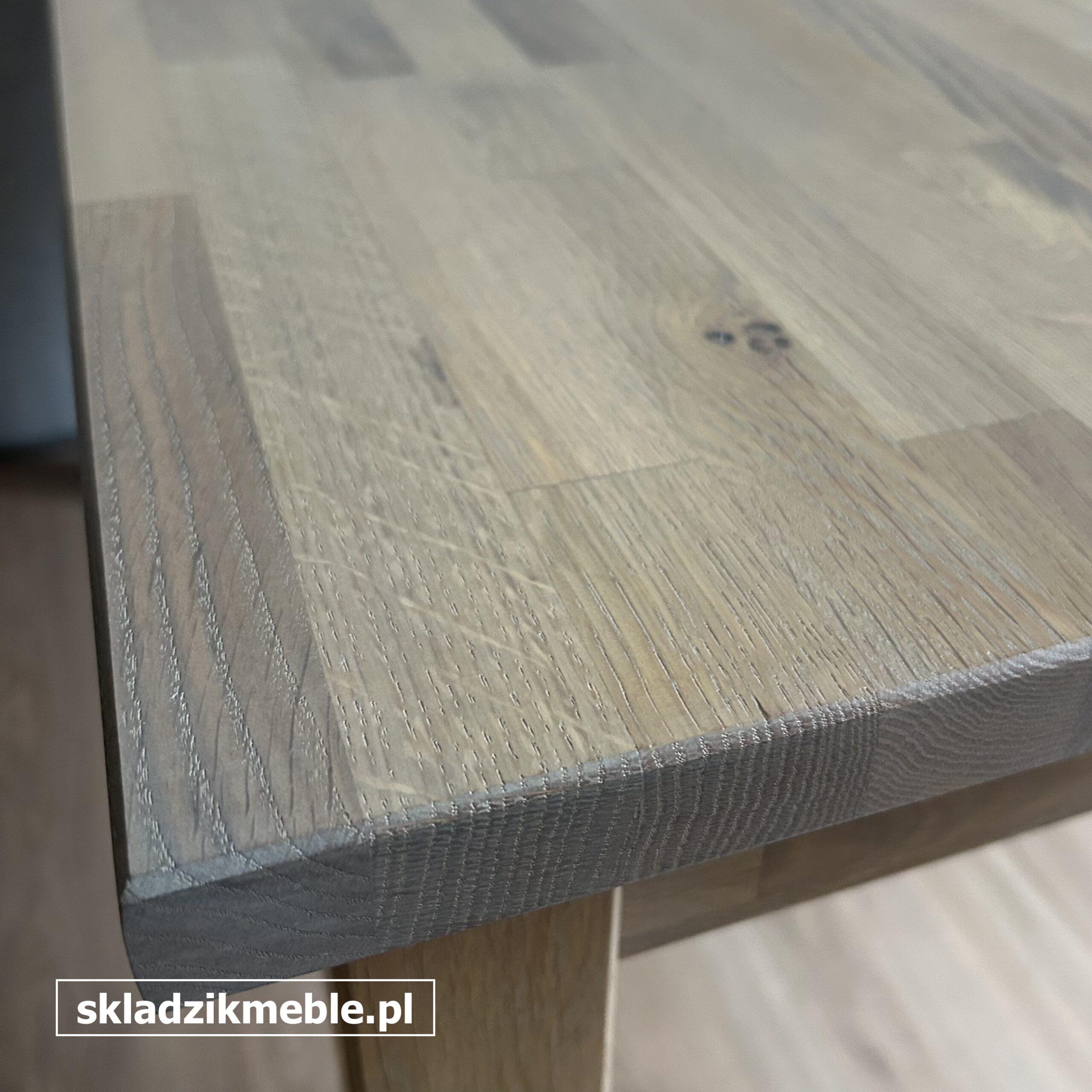 241025 STÓŁ SOSNOWY PROSTY, ODNOWIONY - obrazek 11