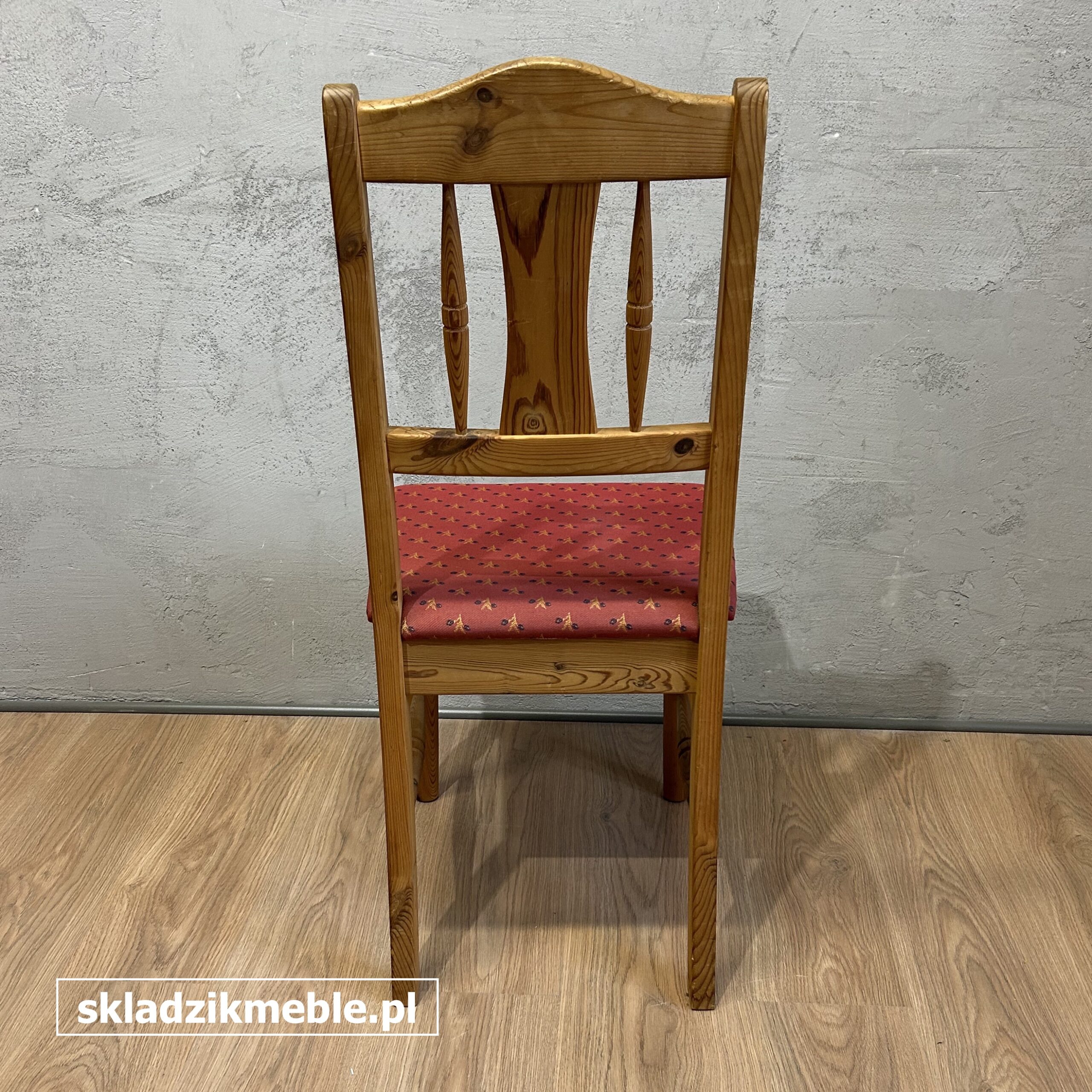 301025 KRZESŁO SOSNOWE, MIĘKKIE, TAPICEROWANE SIEDZISKO - obrazek 5