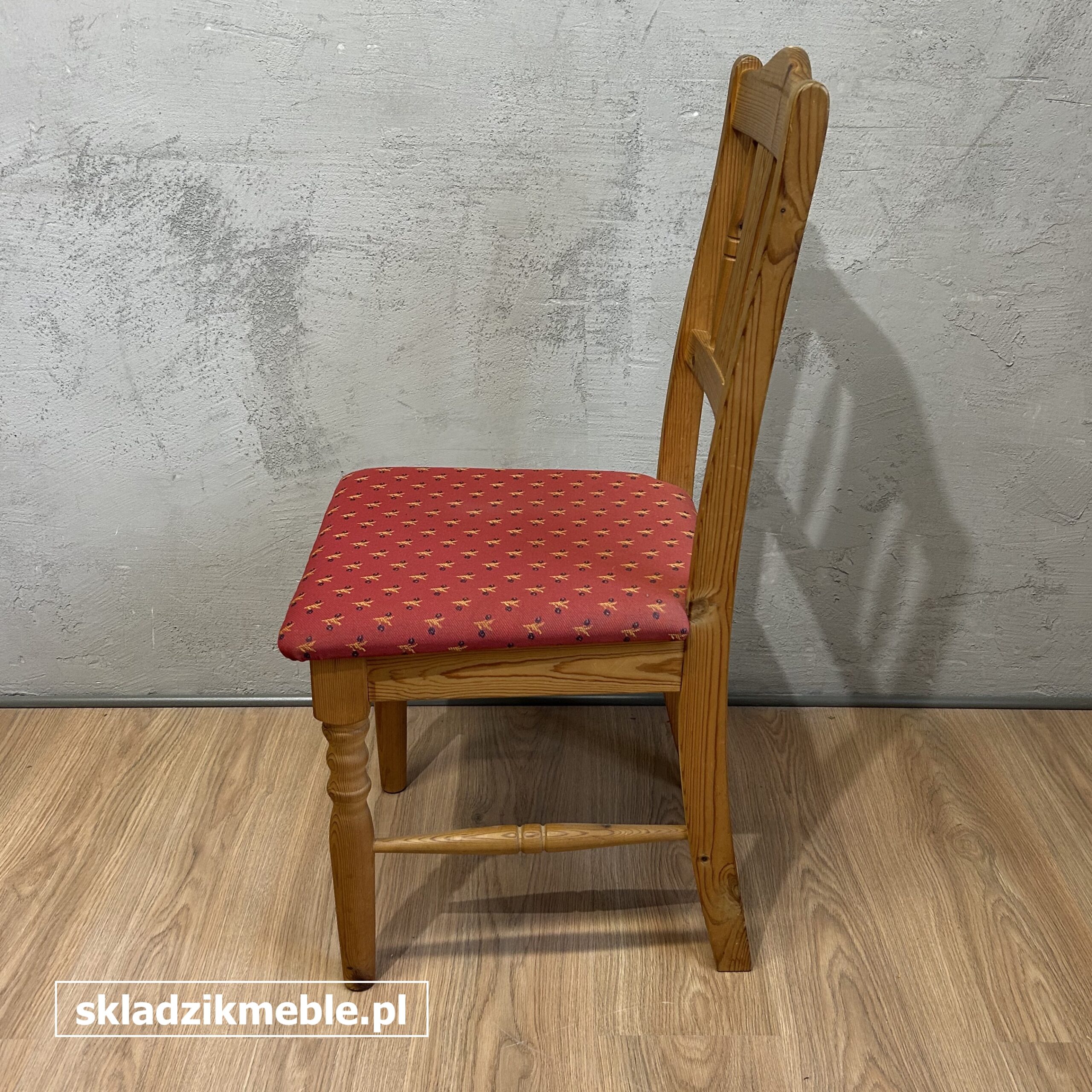 301025 KRZESŁO SOSNOWE, MIĘKKIE, TAPICEROWANE SIEDZISKO - obrazek 6