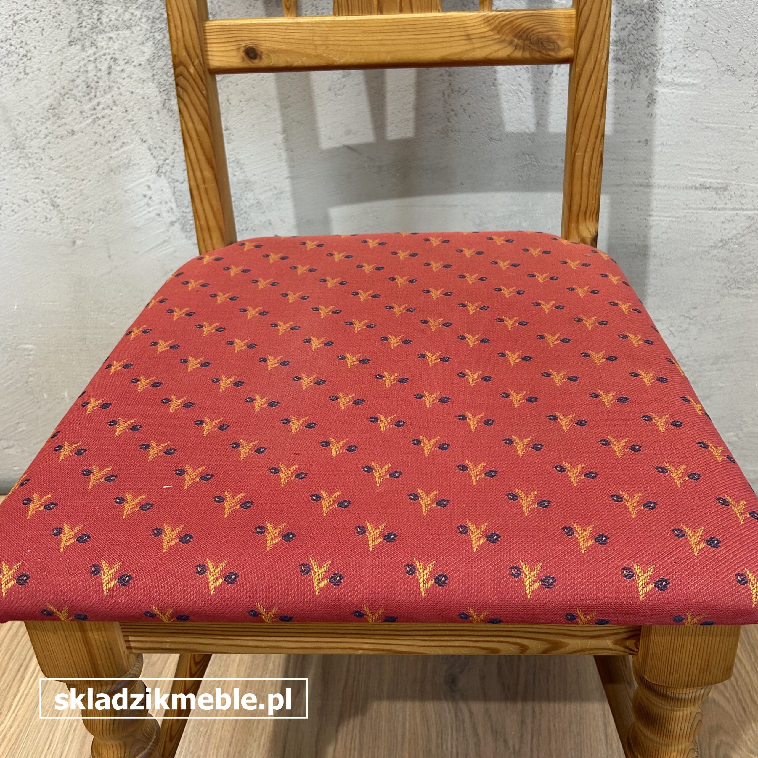 301025 KRZESŁO SOSNOWE, MIĘKKIE, TAPICEROWANE SIEDZISKO - obrazek 7