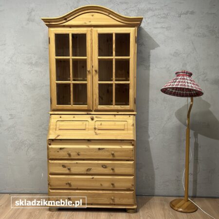 021125 SEKRETARZYK WYSOKI Z NADSTAWKĄ, WITRYNA SOSNOWA
