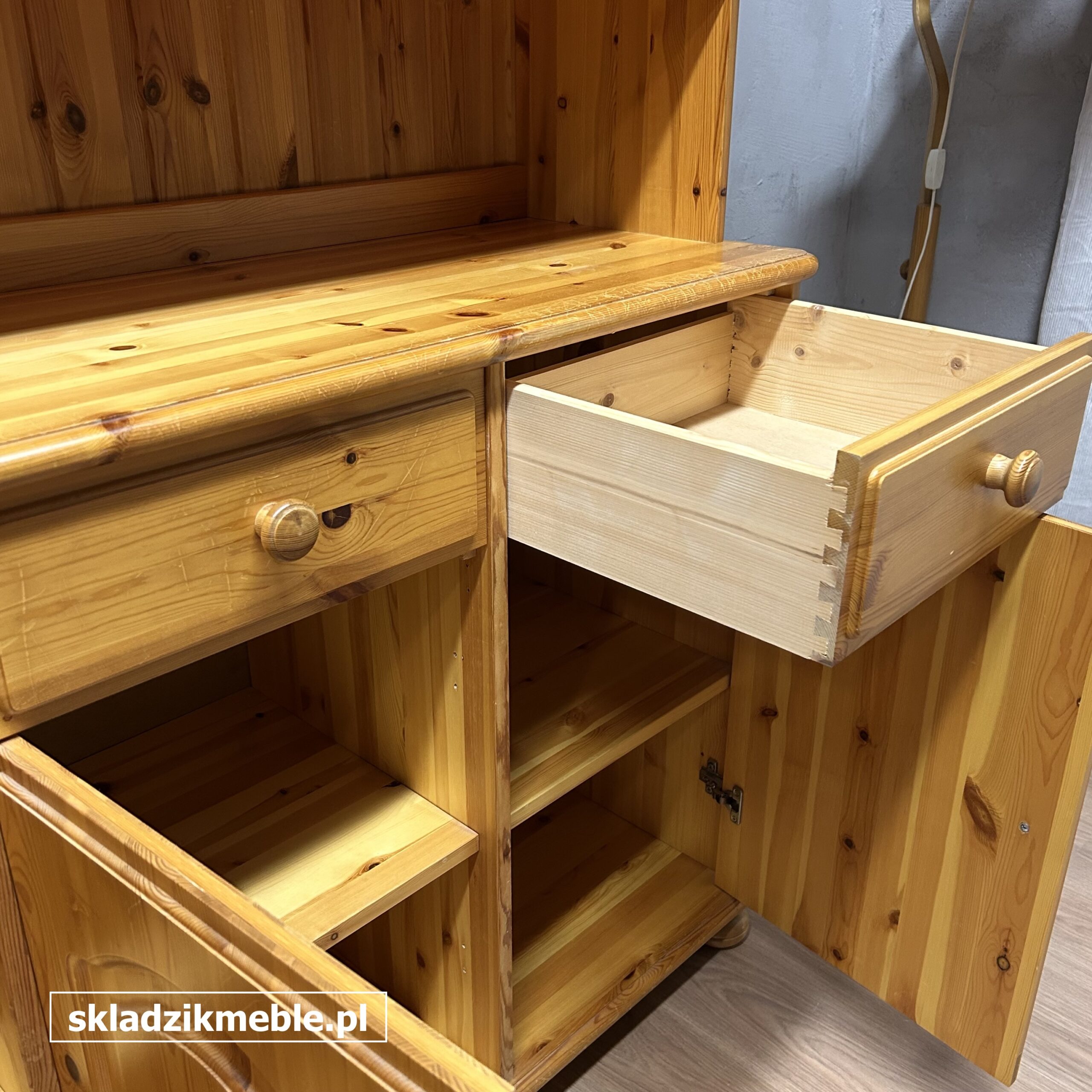 031225 KREDENS SOSNOWY, CIEKAWY, NIESPOTYKANY EGZEMPLARZ - obrazek 6