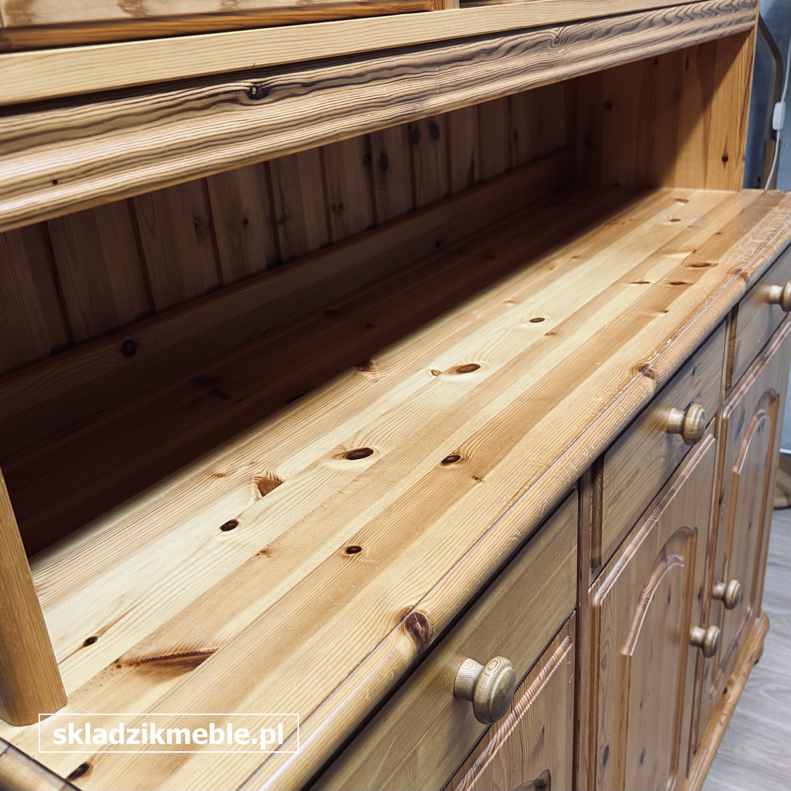 031225 KREDENS SOSNOWY, CIEKAWY, NIESPOTYKANY EGZEMPLARZ - obrazek 2