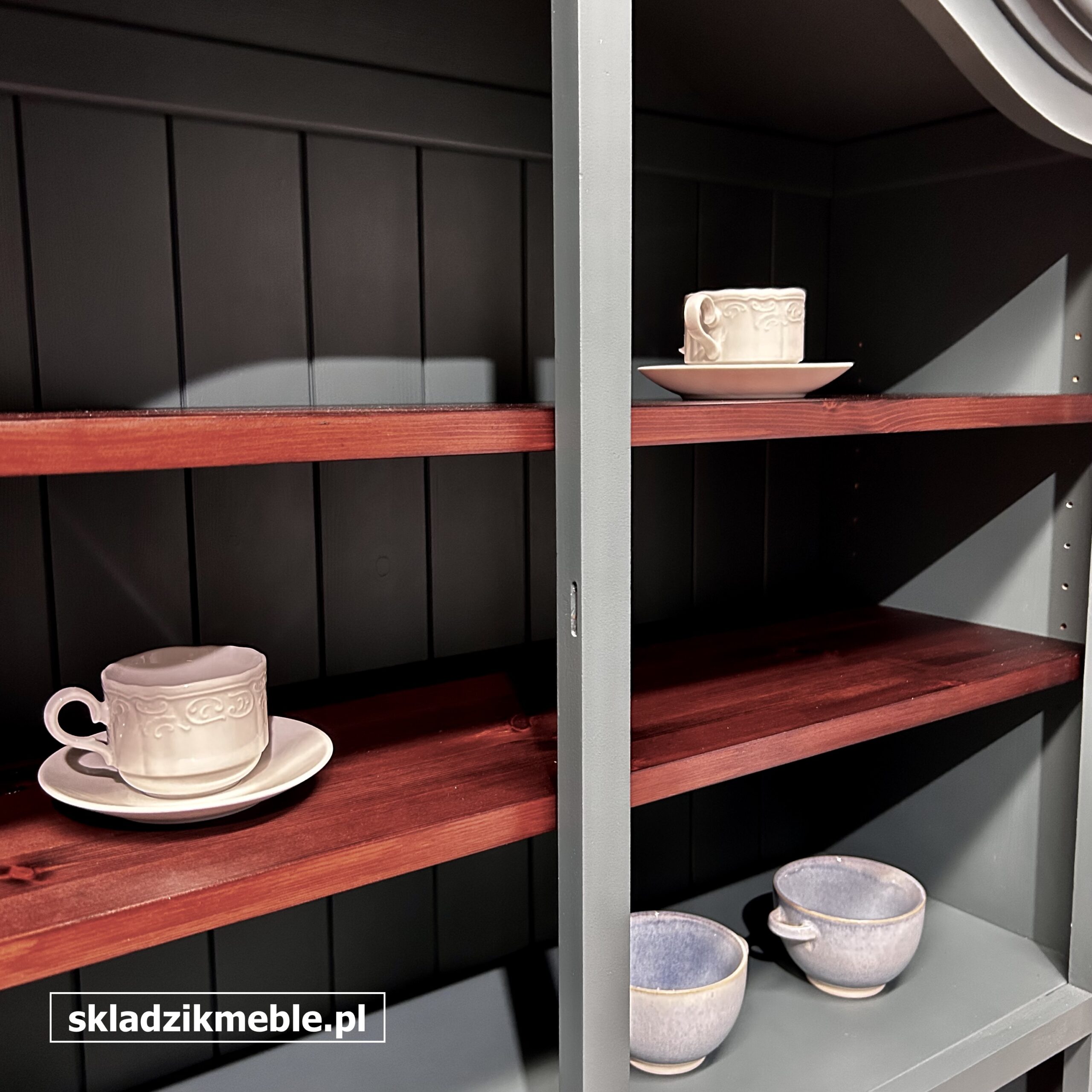 110126 KREDENS W KOLORZE MORSKIEGO GRANATU PO KOMPLEKSOWEJ METAMORFOZIE - obrazek 15